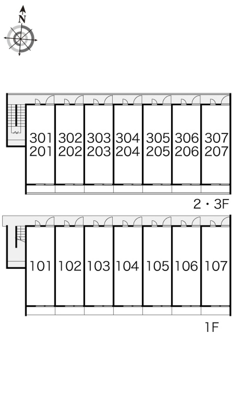 レオパレスれもんの木 間取り配置図