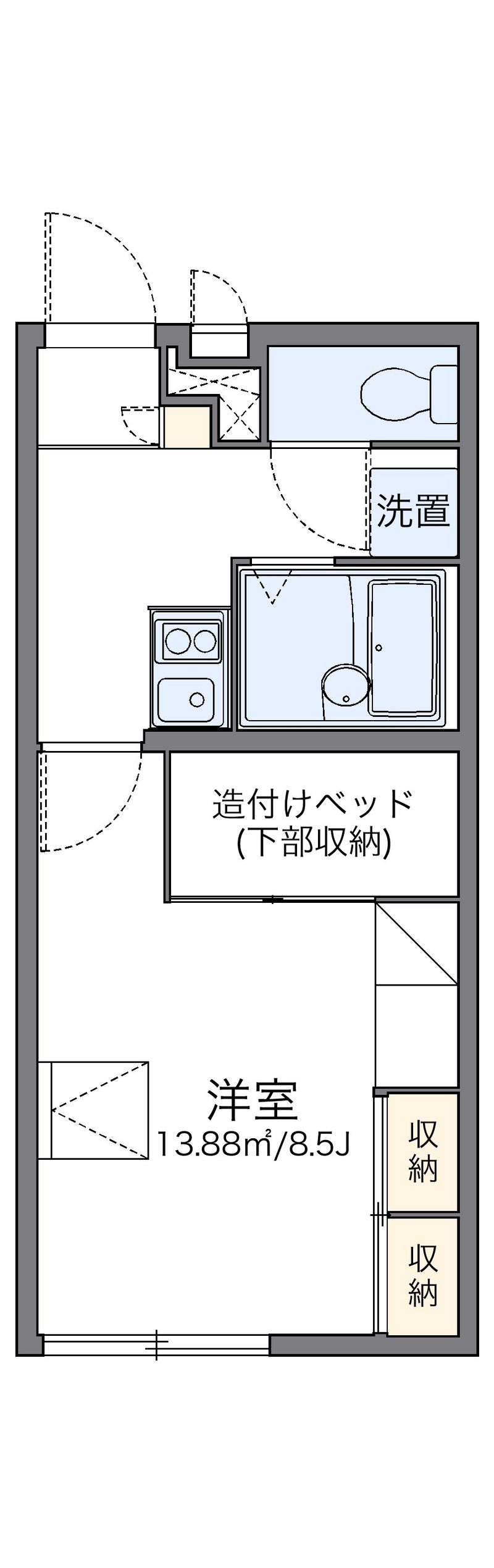 レオパレス小松 間取図
