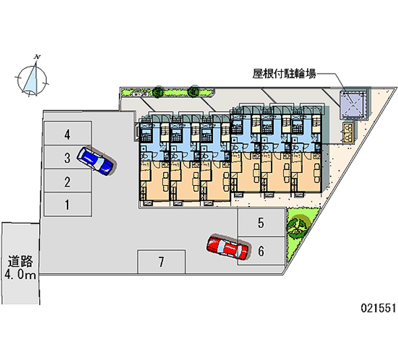 21551 Monthly parking lot