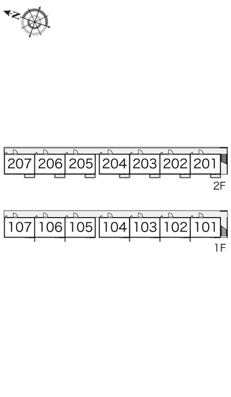 レオパレス清恵Ⅱ 間取配置図