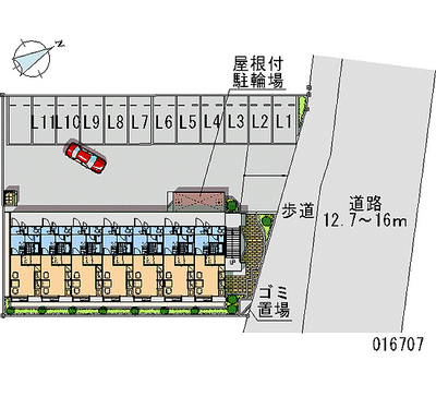 16707月租停车场