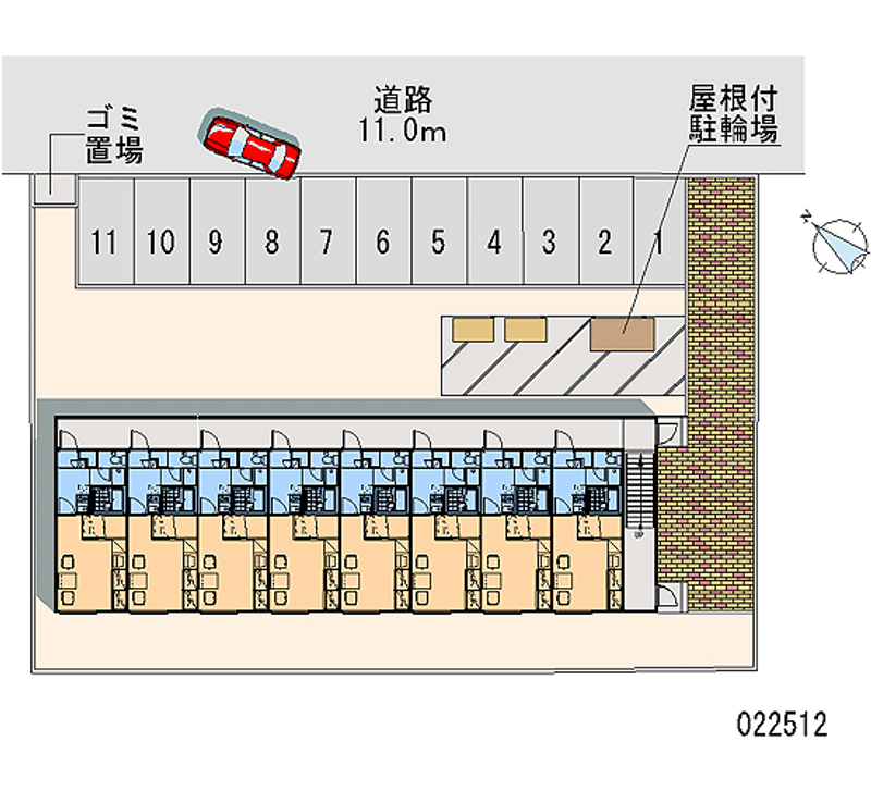 22512月租停車場