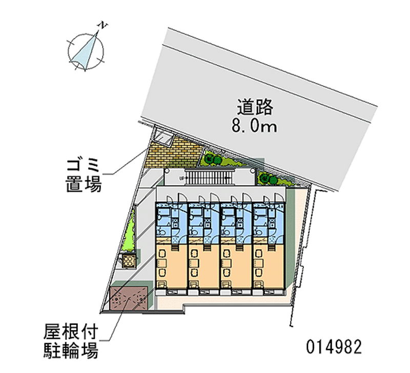 レオパレスパスぺール 区画図