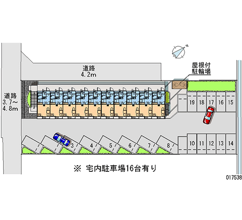 レオパレスエーデル 月極駐車場