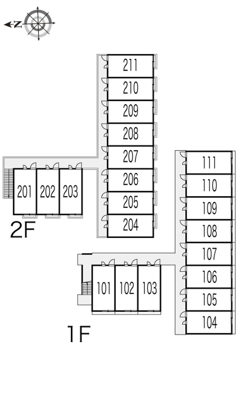 レオパレス有富 間取り配置図