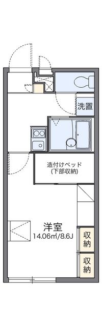 レオパレスディアコート 間取り図