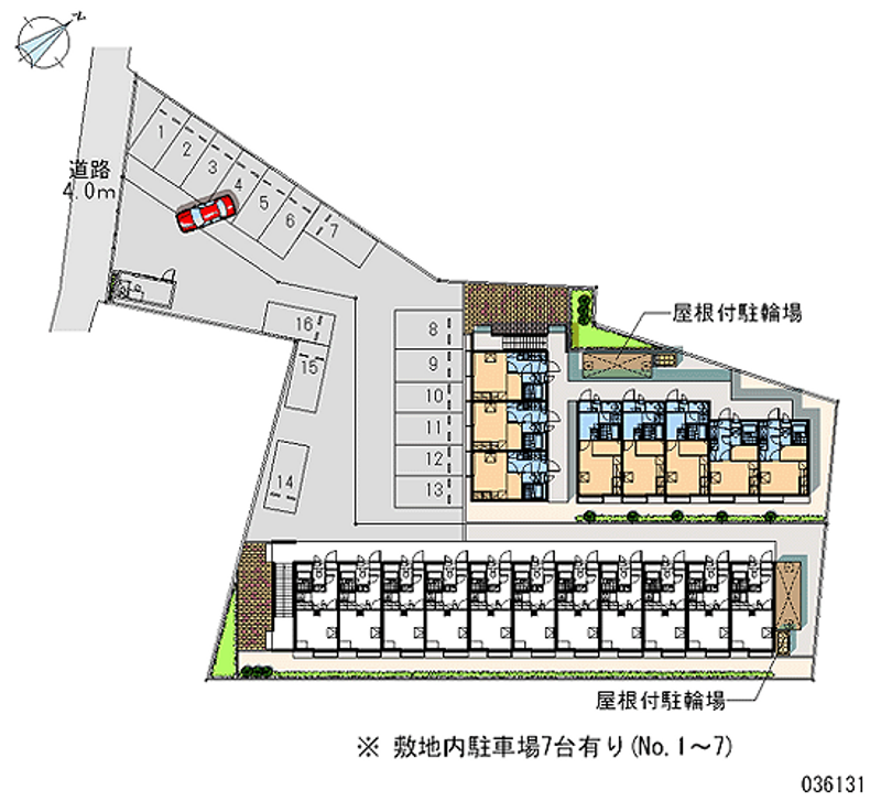 レオパレス福岡大学前Ａ 月極駐車場