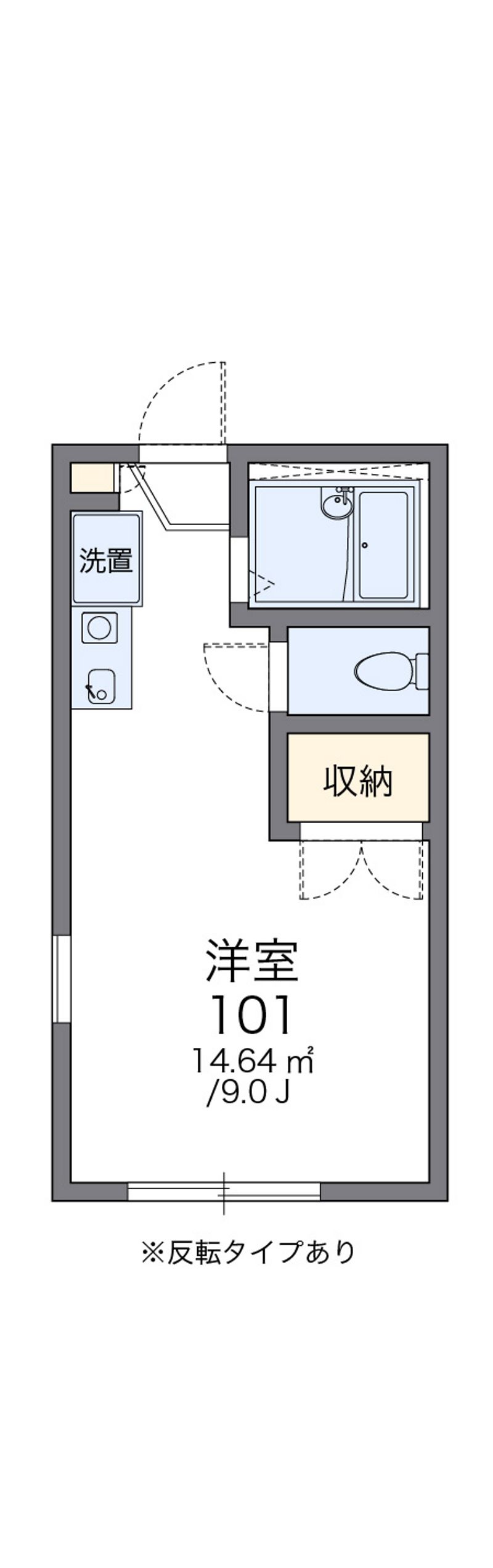 レオパレスリヴェール杉原 間取図