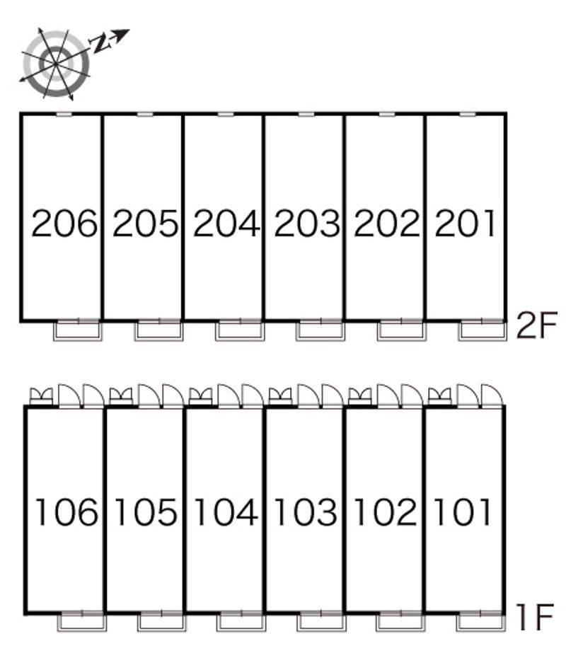 レオパレスヴェール 間取り配置図
