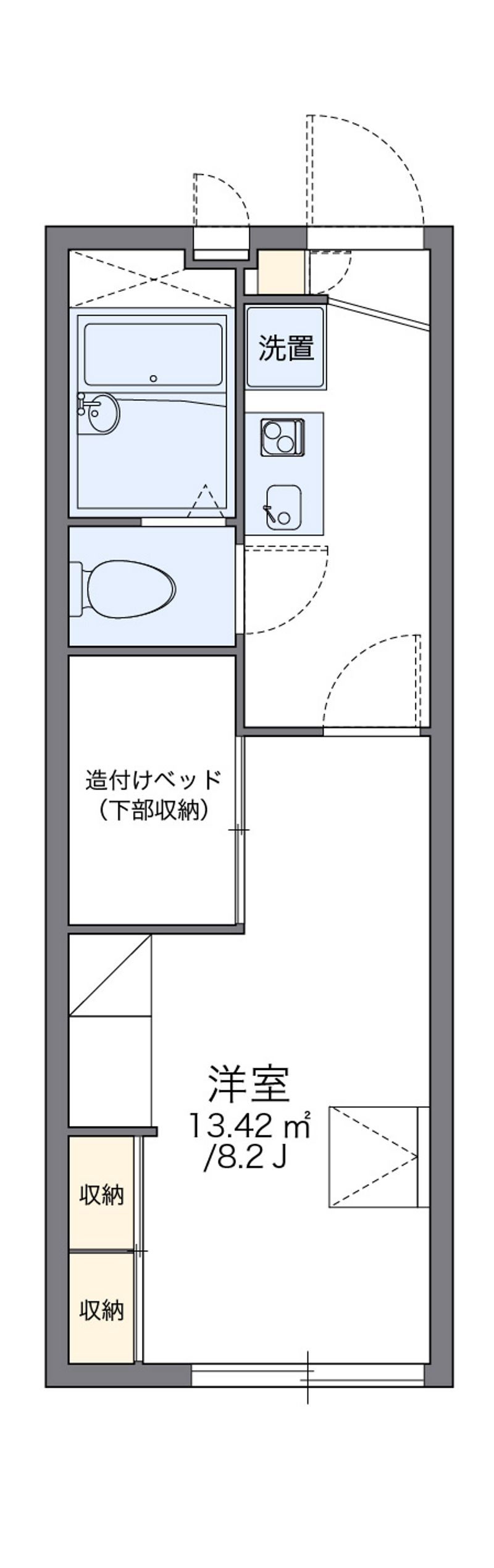 レオパレスメープル北神 間取図