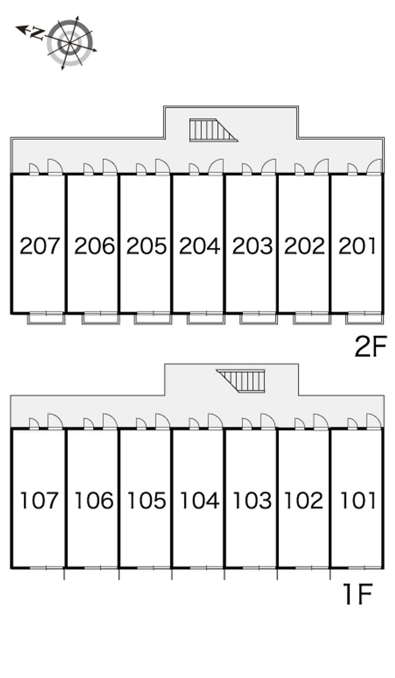 レオパレスシュウケン 間取り配置図