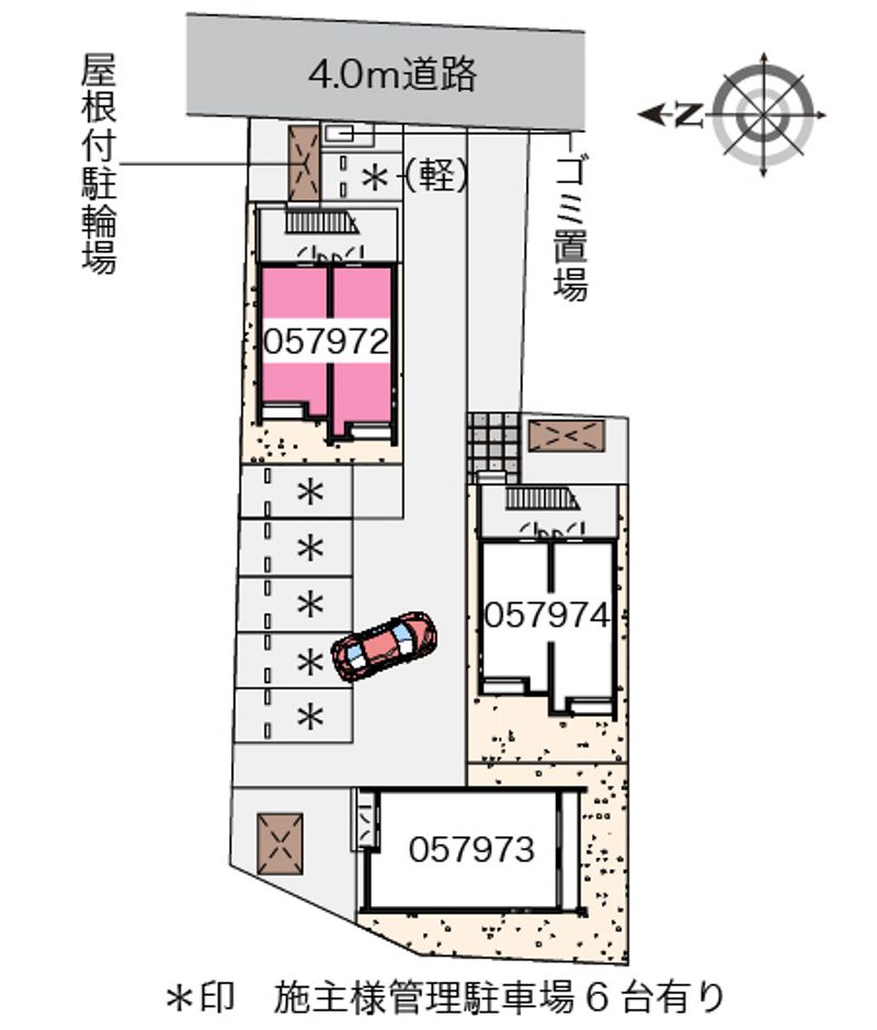 クレイノひまわりＡ 配置図