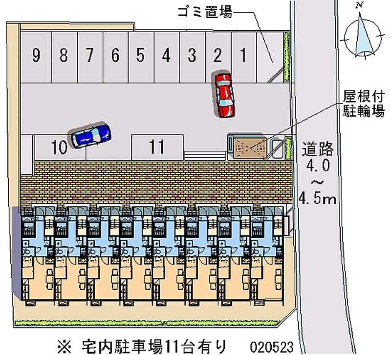 レオパレスＮウィング 月極駐車場