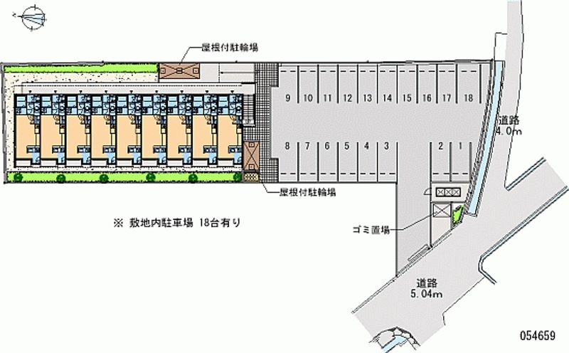 54659 Monthly parking lot