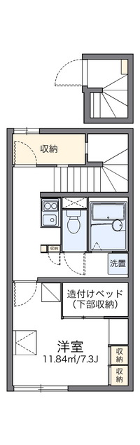 レオパレスシャンテ 間取り図