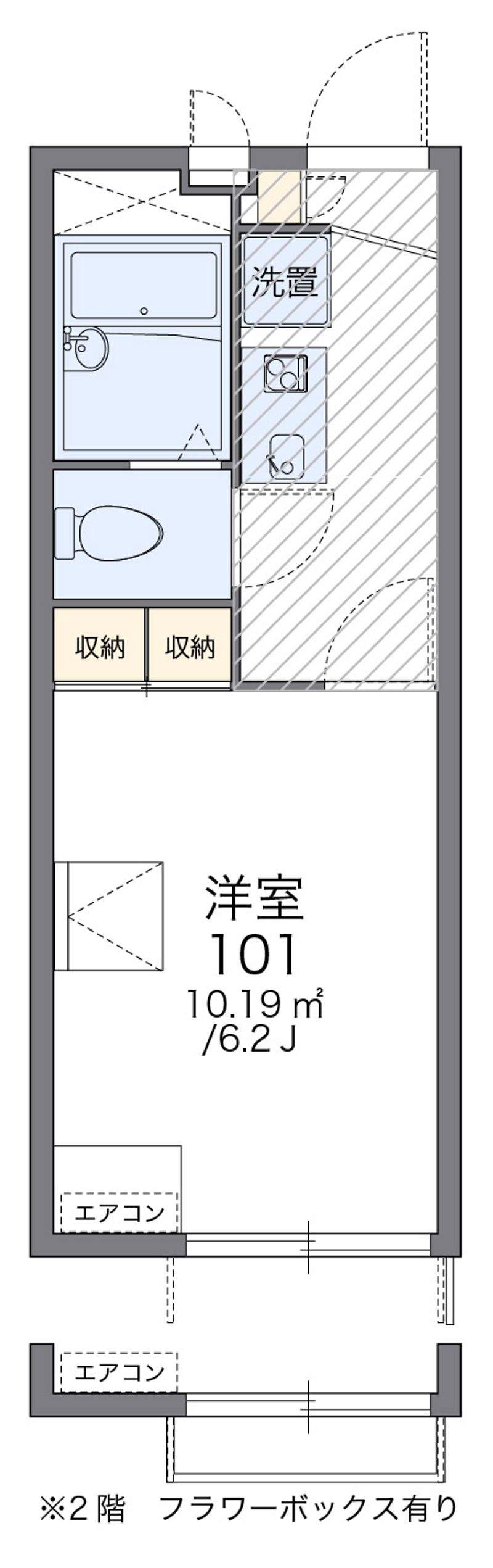 レオパレスオラトリオ 間取図