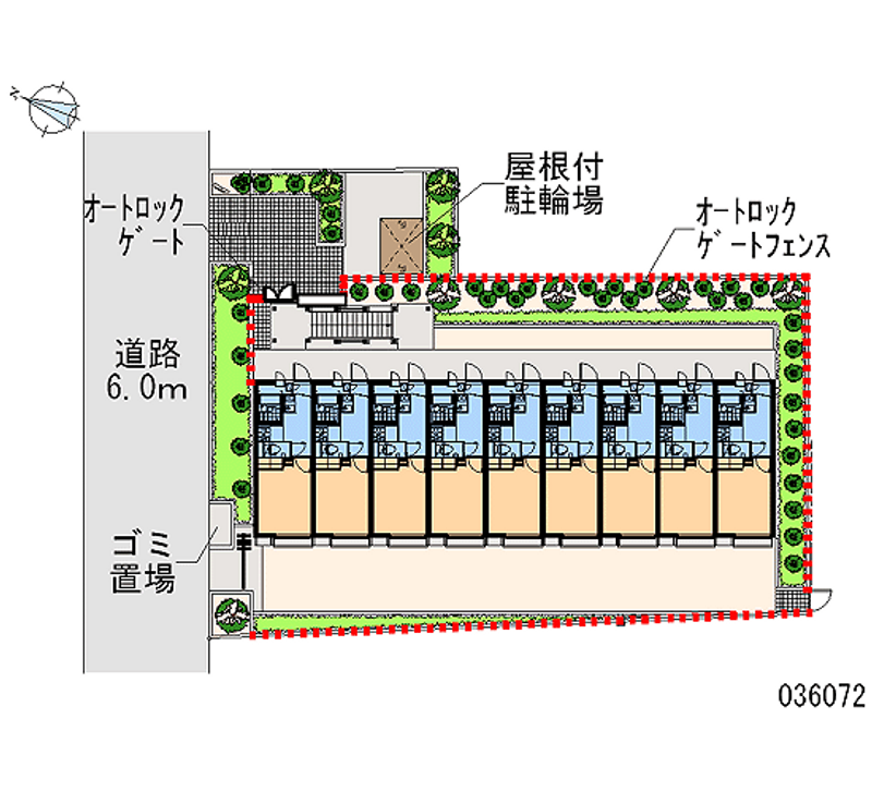 レオパレスエクセル岡本 区画図