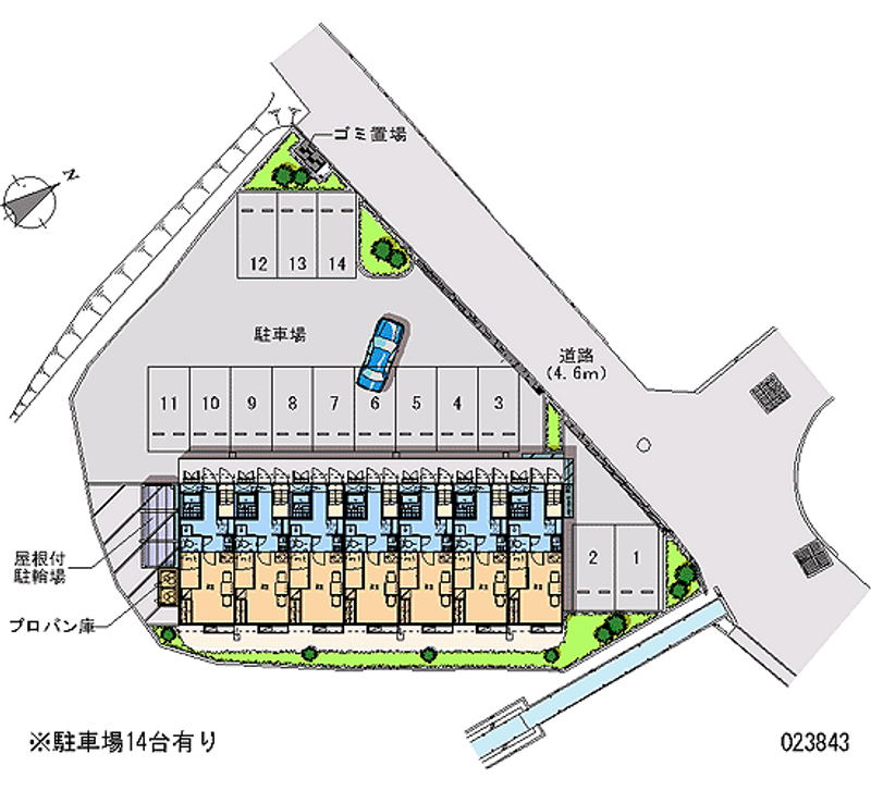 レオパレスＮａｋａｎｏｈａｒａ 月極駐車場