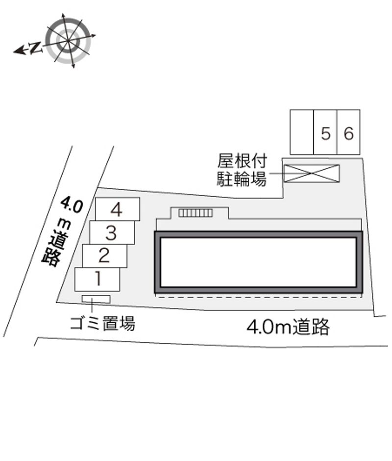 レオパレスメルベーユ 配置図