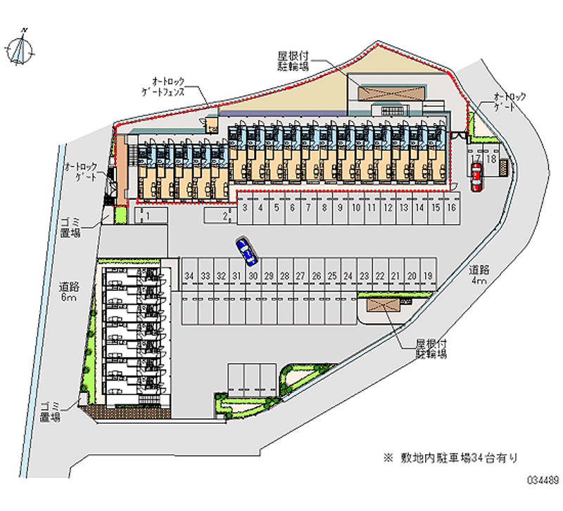 34489 Monthly parking lot