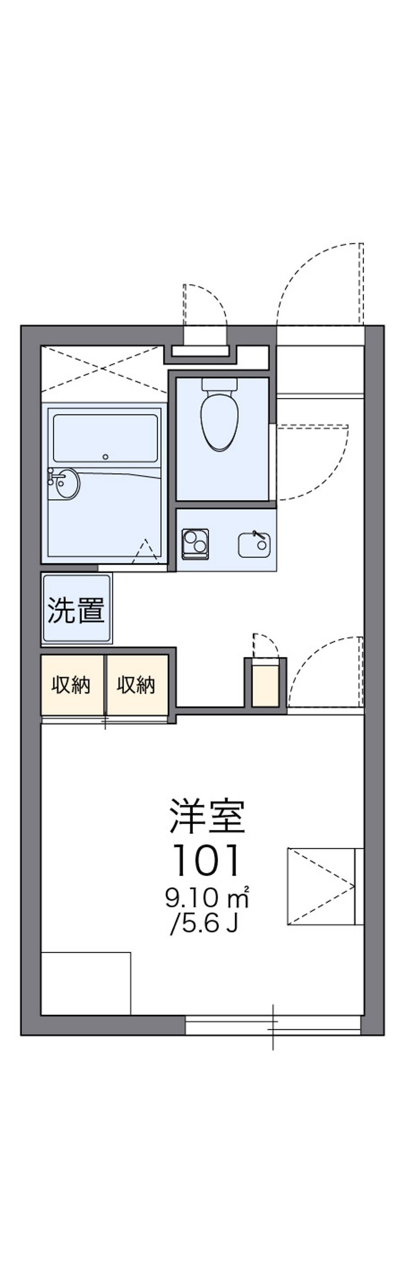 レオパレスシャルマン伊勢 間取図