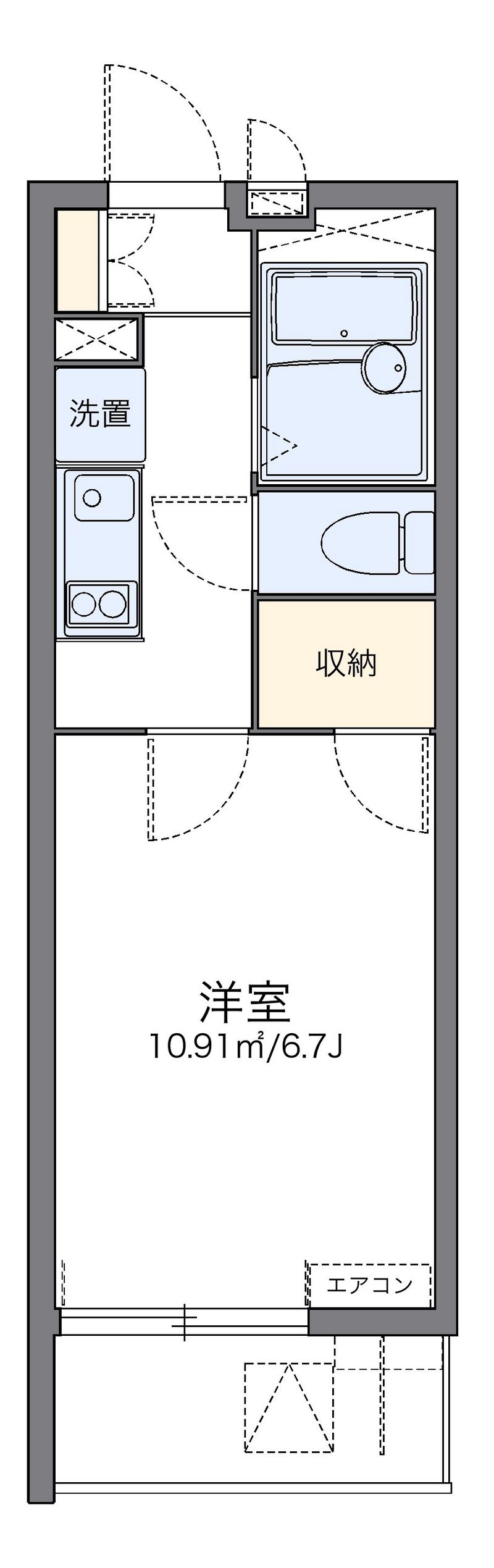 レオパレスエントピア 間取図