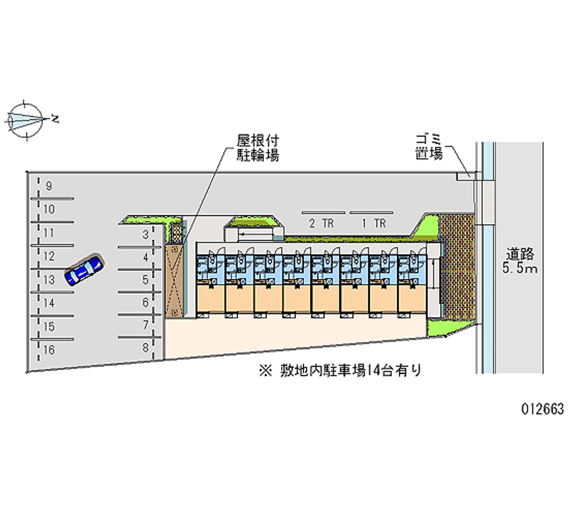 12663 Monthly parking lot