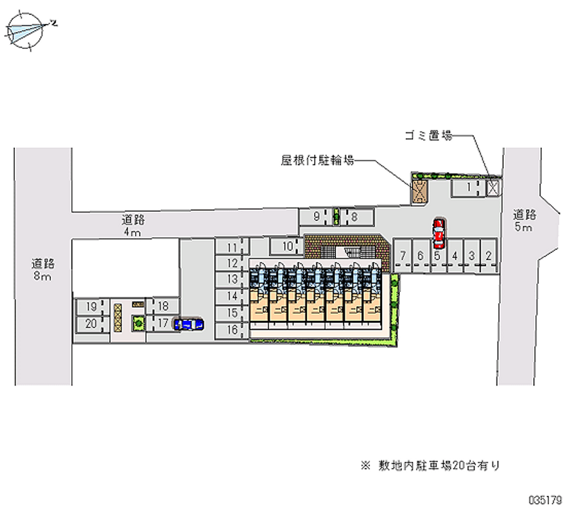 レオパレスウタガワ 月極駐車場