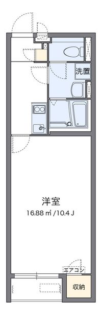 クレイノＨＩＫＡＲＩ 間取り図