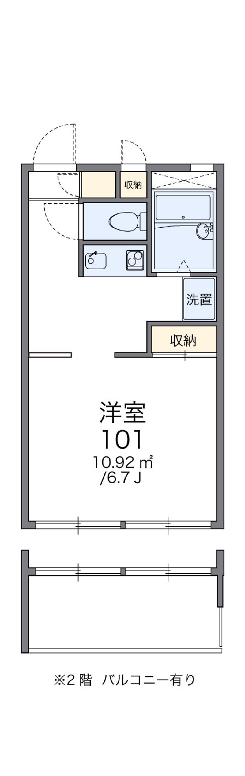 レオパレスヴェルドミールＭＩＫＩ 間取図