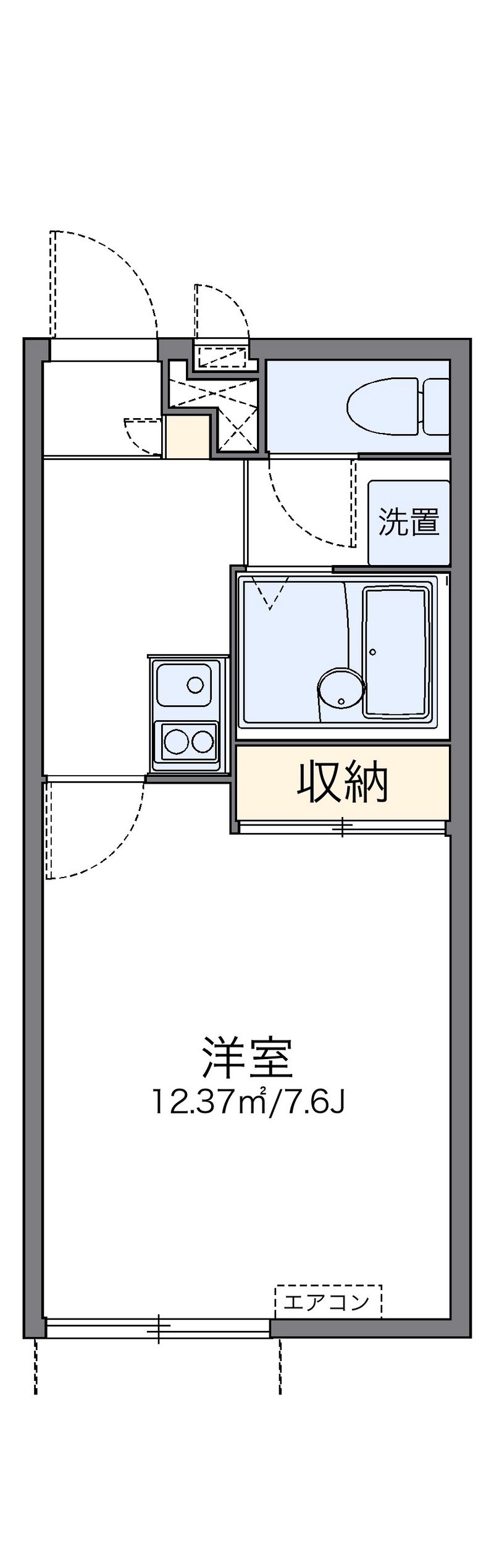 レオパレスアイゼンバーン 間取図