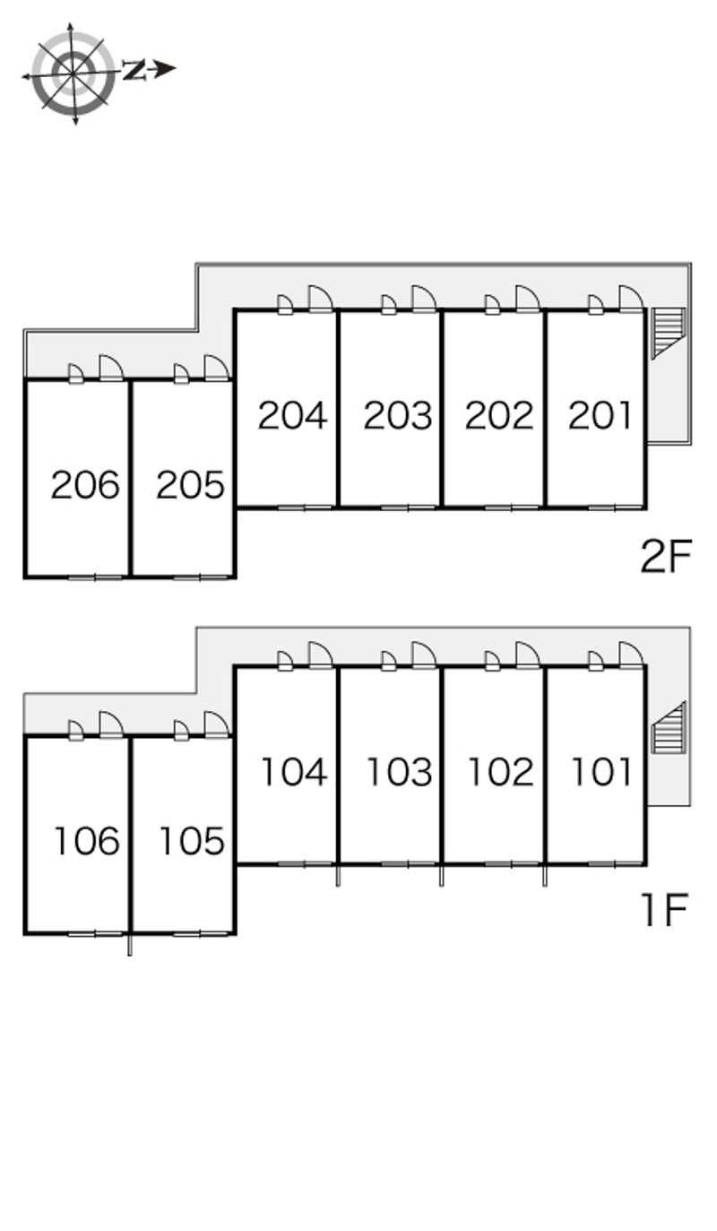 レオパレスヴィラ　シャルマン 間取配置図