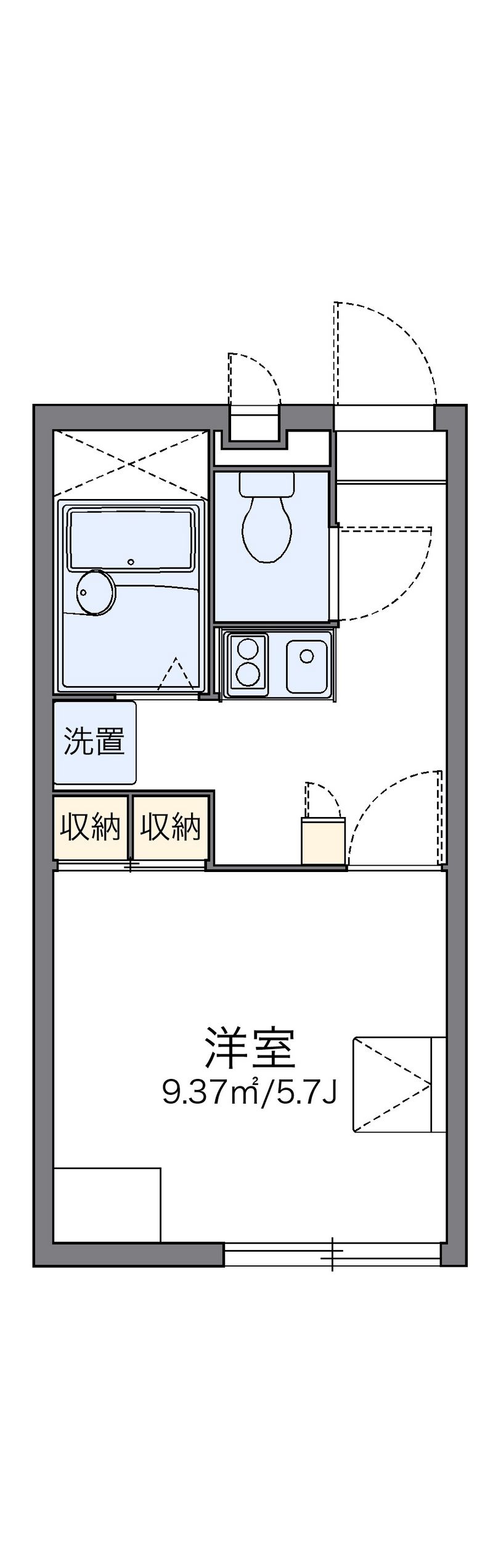 レオパレスＣＯＺＹ 間取図
