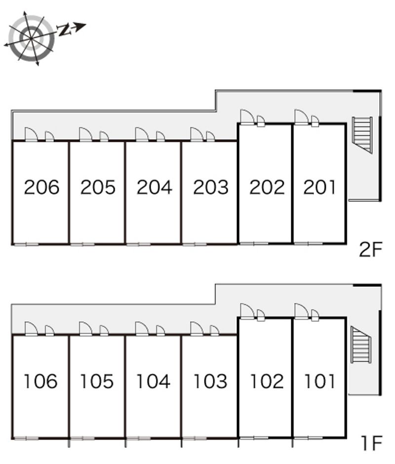 レオパレスフォルティシモ 間取配置図