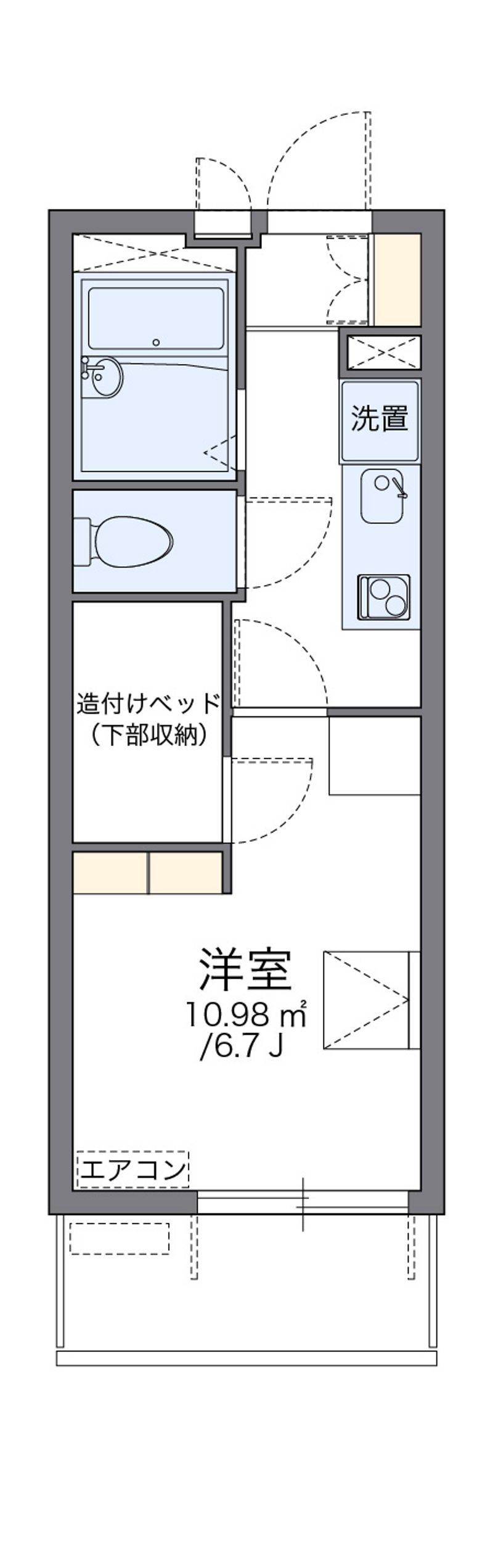レオパレスプリオール東山Ⅲ 間取図