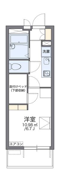 レオパレスプリオール東山Ⅲ 間取り図