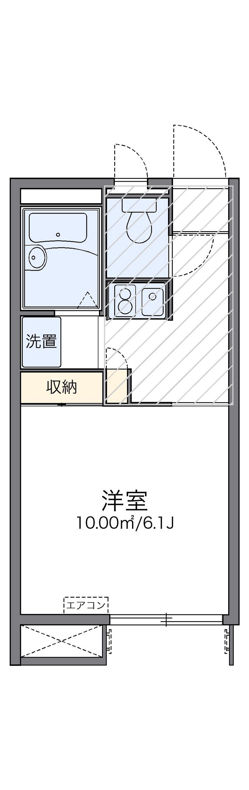 レオパレスメルシー 間取図
