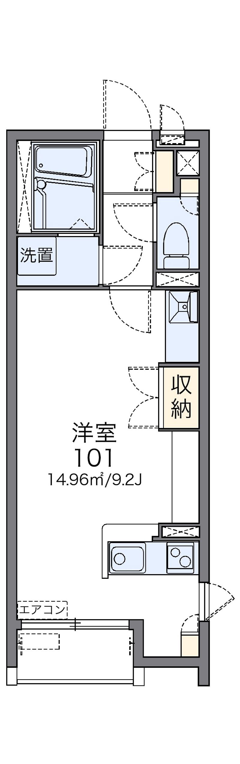 レオネクストサツキ荘 間取図