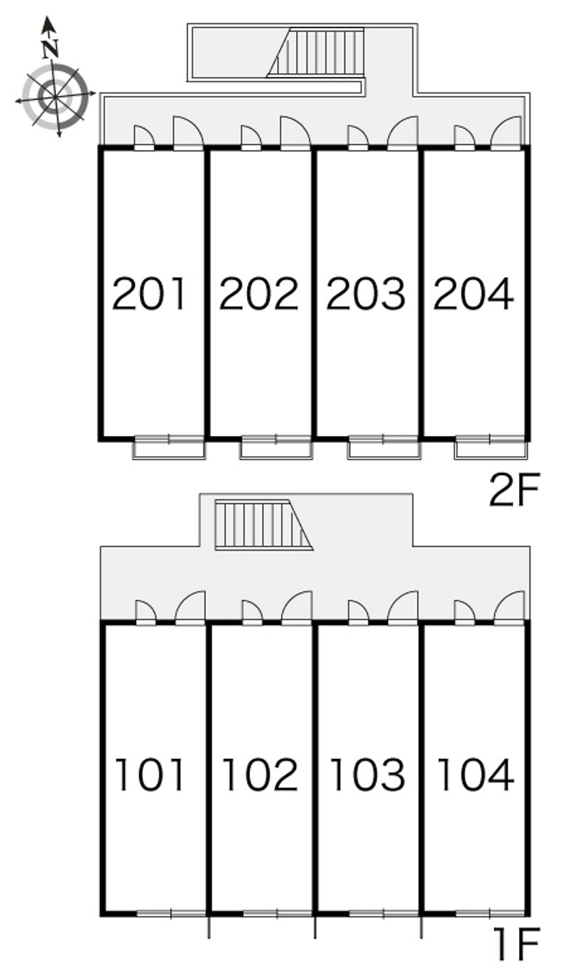 レオパレス南春日丘 間取配置図