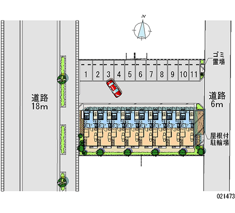 レオパレスＦＩＥＬＤ 月極駐車場