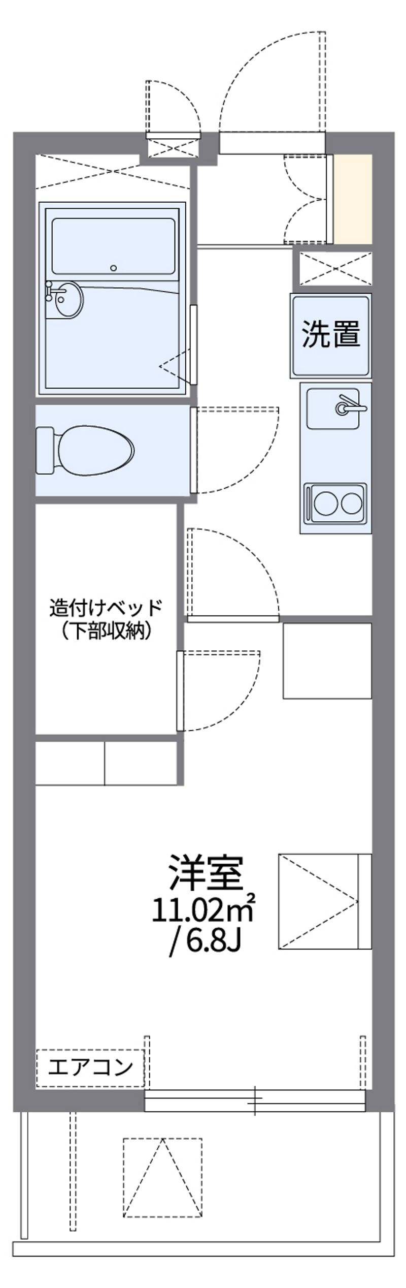 レオパレスチャタロー 間取図