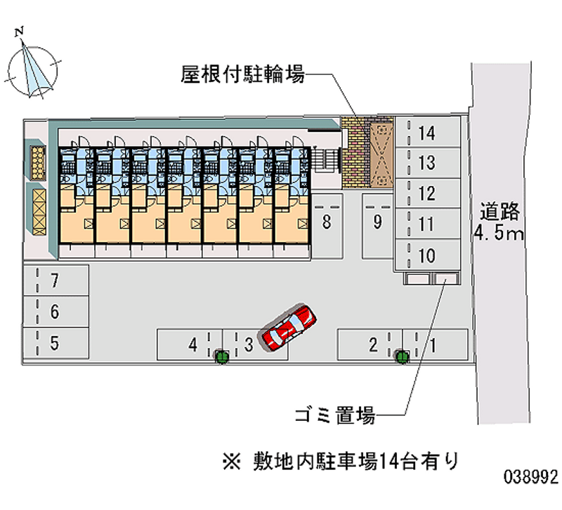 レオパレスフェアリー 月極駐車場