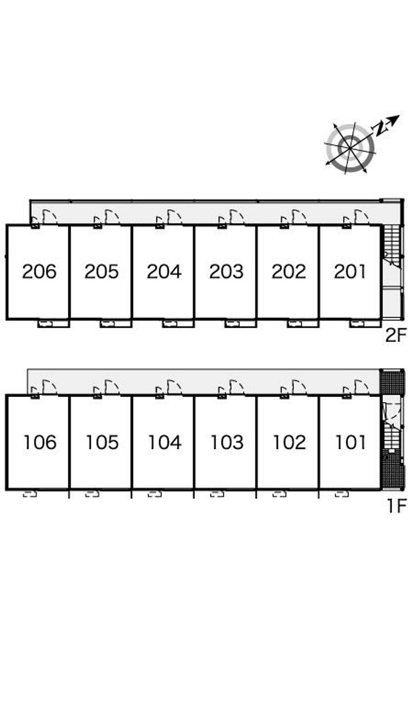 レオパレスデュオ　グラーティア 間取配置図