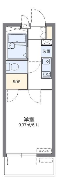 レオパレスパタータⅢ 間取り図