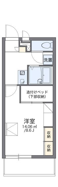 レオパレスティエラⅠ 間取り図