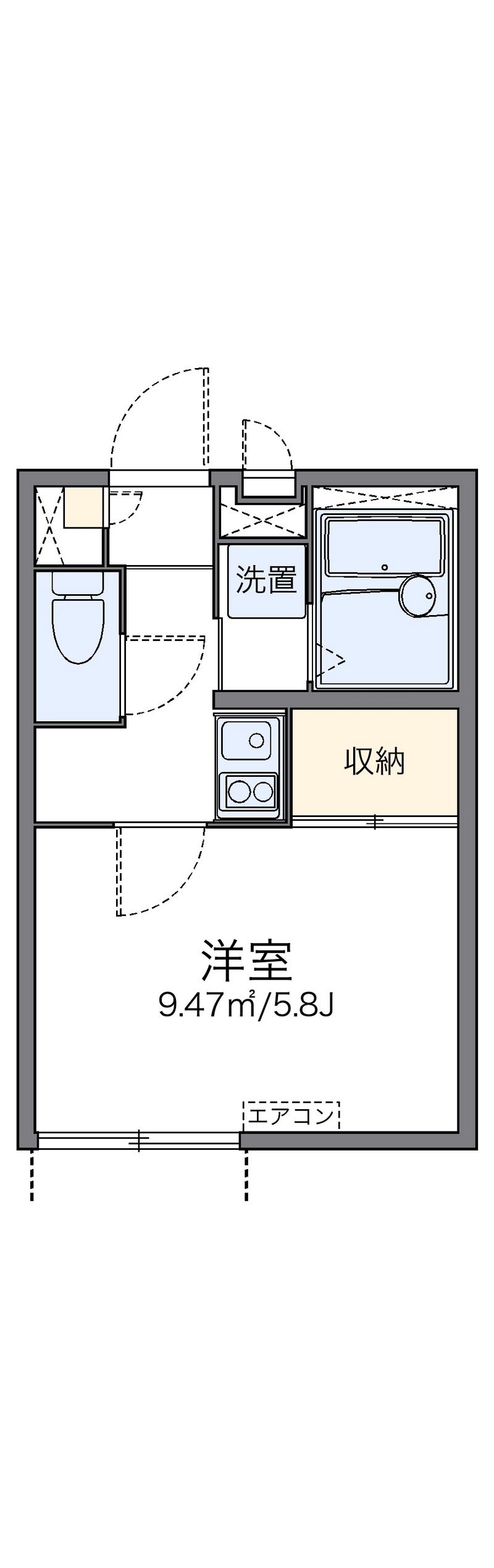レオパレスカーマ９２９ 間取図