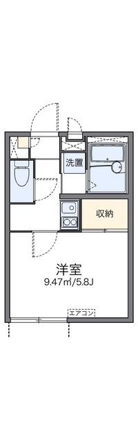 レオパレスカーマ９２９ 間取り図