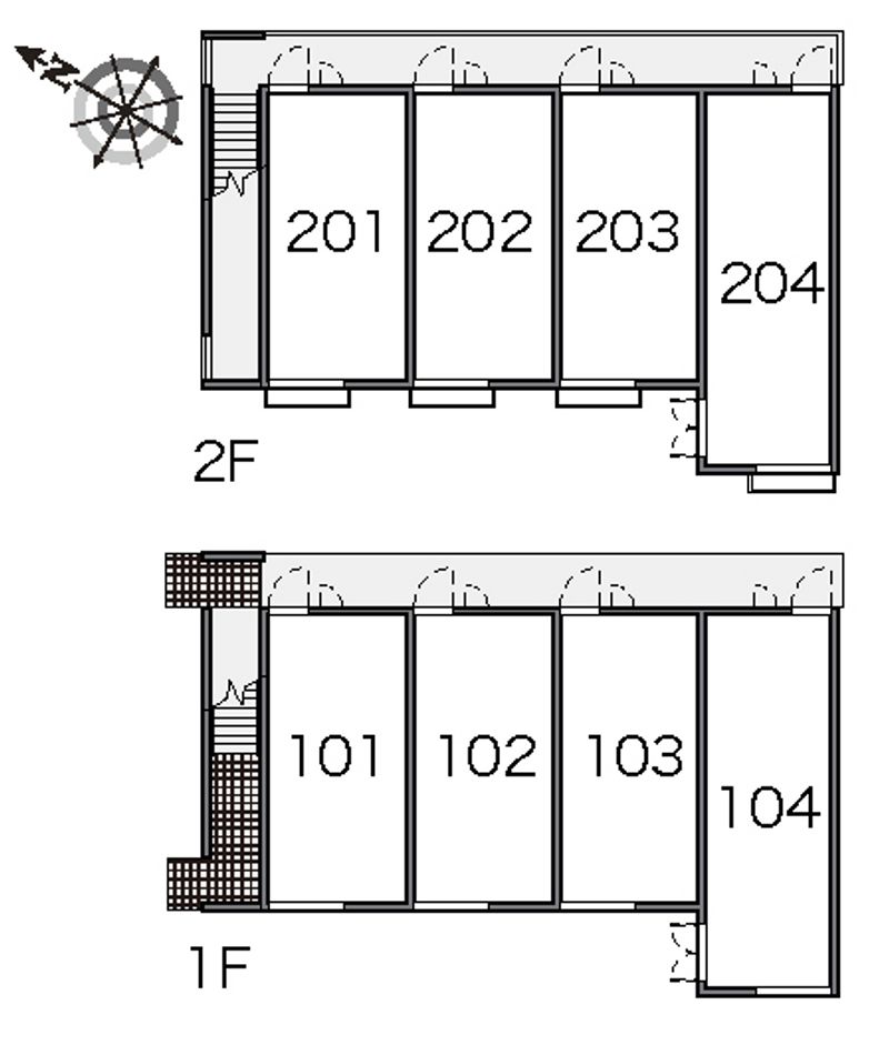 レオパレスグレシア 間取り配置図