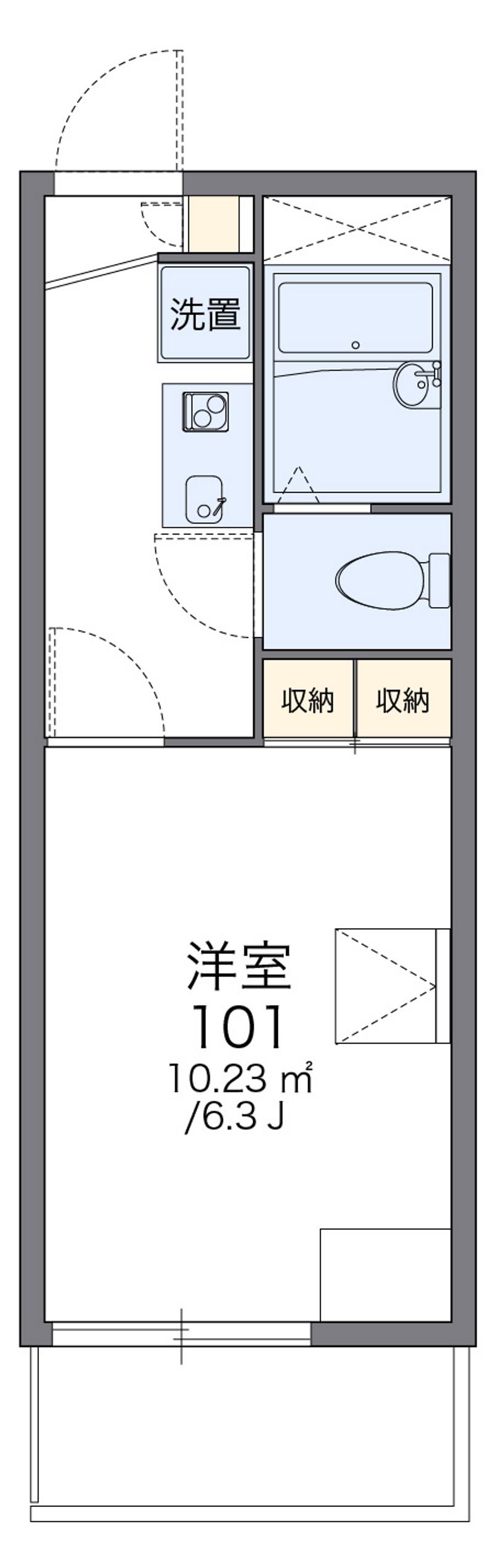 レオパレス山都 間取図