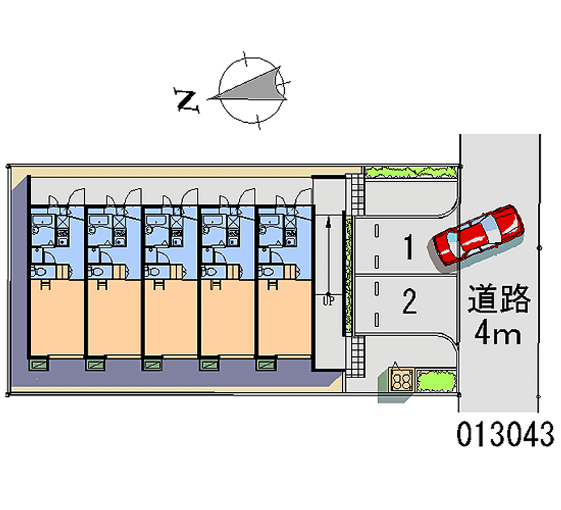 13043 Monthly parking lot